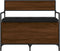 vidaXL - Opbergbankje - 85,5x42x73,5 - cm - bewerkt - hout - bruin - eikenkleur