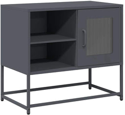 vidaXL - Tv-meubel - 68x39x60,5 - cm - staal - antracietkleurig