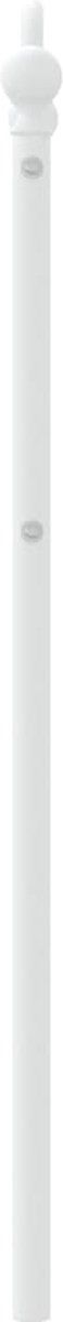 vidaXL - Hoofdbord - 75 - cm - metaal - wit
