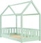 Juskys Marli - Kinderbed - Inclusief valbeveiliging en lattenbodem - Mint 80 x 160 cm