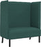 vidaXL - Hoge - Rug - Bank - Donkergroen - 109x56x121 - cm - Stof