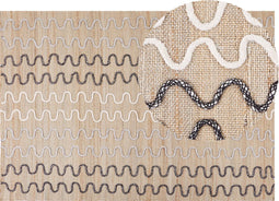SOGUT - Jute vloerkleed - Beige - 160 x 230 cm - Jute