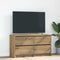 vidaXL - Tv-meubel - 100x35x54 - cm - bewerkt - hout - artisanaal - eikenkleurig