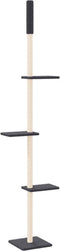 vidaXL - Kattenmeubel - vloer - tot - plafond - 267,5-297,5 - cm - donkergrijs