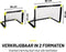 Dunlop Voetbaldoel 50 x 44 x 44 cm - Voetbaldoeltjes Set van 2 - Voetbalgoal Opvouwbaar - Voetbal Goal Makkelijk Opbergen - Voetbal Training Goals voor Kinderen - Kunststof - Zwart/ Geel