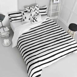 Dekbedovertrek Stripes | Blanc
