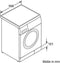 Bosch WAE28447NL - Wasmachine - 7 kg 1400 RPM VarioPerfect AquaStop - Wit