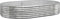 vidaXL - Plantenbak - 214x140x36 - cm - gepoedercoat - staal - zilverkleurig