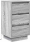 vidaXL - Nachtkastje - met - LED-verlichting - 38x34x65 - cm - grijs - sonoma