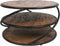HSM Collection Salontafel Tower - ø70 cm - mangohout/ijzer