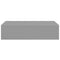 vidaXL - Wandschap - met lade 40x23,5x10 cm MDF grijs