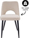 Kick Eetkamerstoel Boucle - Beige