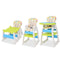 vidaXL - Kinderstoel - met - blad - 3-in-1 - verstelbaar - blauw - en - groen