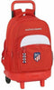 Schoolrugzak met Wielen Compact Atlético Madrid M918 Rood Wit (33 x 45 x 22 cm)