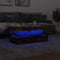 vidaXL - Salontafel - met - LED-verlichting - 90x50x40 - cm - oud - houtkleurig