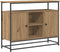 vidaXL - Sideboard - Artisan - Eiken - 100x35x80 - cm - Engineered - Wood - en - Staal