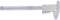 Voegsjabloon KS TOOLS met dubbele uitloop - 0-150 mm - 300.0510
