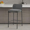 Rousseau Ella - Barstoel - Stof grijs - H 85 x B 37 x D 42 cm (set van 2)