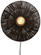 GOOD&MOJO Wandlamp Iguazu - Jute Zwart - Ø40cm - Binnen