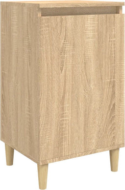 vidaXL - Nachtkastje - 40x35x70 - cm - bewerkt - hout - sonoma - eikenkleurig
