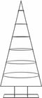 vidaXL - Kerstdecoratie - kerstboom - 150 - cm - metaal - zwart