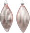 Olijf glas d6h13 cm poederroze 3st