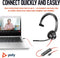 Poly Blackwire C3310 - Mono USB-C headset - Ruisonderdrukking - Zwart