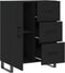 vidaXL - Dressoir - 69,5x34x90 - cm - bewerkt - hout - zwart