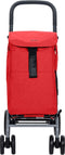 Carlett Classic Duo Boodschappentrolley - Tasinhoud 53L - Koelvak 10L - 4 wielen - Lichtgewicht - Opvouwbaar - Rood