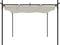 vidaXL - Pergola - met - uitschuifbaar - dak - 295x292x230 - crèmekleurig