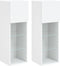 vidaXL - Tv-meubels - met - LED-verlichting - 2 - st - 30,5x30x90 - cm - wit