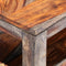 vidaXL - Salontafel - 100x50x40 - cm - massief - sheeshamhout - grijs