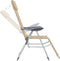 vidaXL - Campingstoelen - met - voetensteun - 2 - st - inklapbaar - textileen - crème