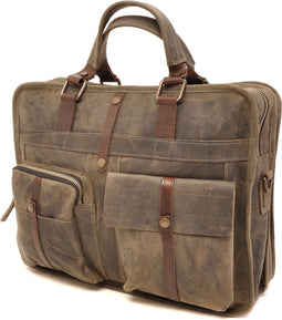 Barbarossa Ruvido Laptop Schoudertas 2-Vaks 15.4 Military
