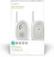 Nedis Audio-Babyfoon - FHSS (Frequency-Hopping Spread Spectrum) - Bereik: 300 m - Batterij Gevoed / Netvoeding - Grijs / Wit