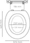 RIDDER Toiletbril Generation soft-close wit 2119101