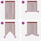 vidaXL - Dradengordijnen - 100x250 - cm - wijnrood - 2 - st