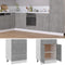 vidaXL - Onderkast - met - lade - 60x46x81,5 - cm - bewerkt - hout - betongrijs