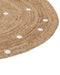 KHARRA - Laagpolig vloerkleed - Beige - ø 140 cm - Jute