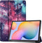 imoshion Tablet Hoes - Geschikt voor Samsung Galaxy Tab S6 Lite (2024) / Galaxy Tab S6 Lite (2022) / Galaxy Tab S6 Lite - Design Trifold Bookcase - Space