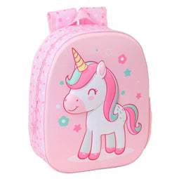 Kinderrugzak Safta Roze 27 x 33 x 10 cm 3D