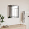 vidaXL - Wandspiegel - vierkant - 60x60 - cm - ijzer - zwart
