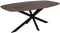 StarFurn Eettafel Ferris Eiken Deens Ovaal 200cm Walnoot