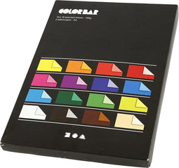 Color Bar, A4 21x30 cm, kleuren assorti, effen, 160 assorti vel