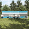 vidaXL - Windscherm - camping - waterdicht - 508x130 - cm - blauw