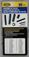 Benson 90-delige paspennenset - zwart - inclusief assortiment box - voor nauwkeurige montage en bevestiging
