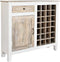 Flessenrek DKD Home Decor Natuurlijk Wit Mangohout (111 x 30 x 102 cm)