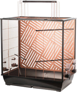 Flamingo Parkietenkooi Siri - Koper/Zwart - 85 x 47 cm