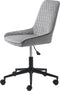 Bureaustoel Shenley Grijs Velvet - Giga Living
