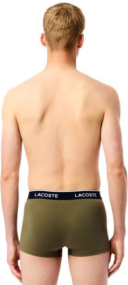 Lacoste Trunkshort Heren - Set van 3 - XL - Olive/Delphinium (3 stuks)